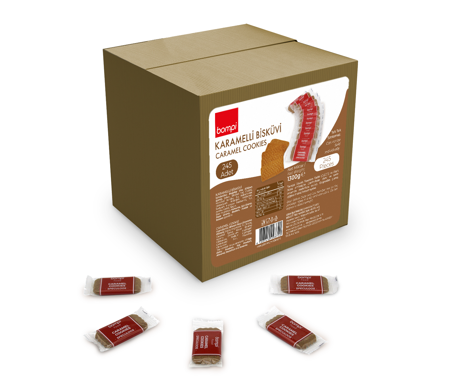 Bompi | Caramel Biscuit (1300g) Bompi | Caramel Biscuit (1300g)